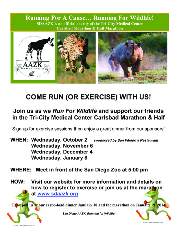 AAZK FLYER Marathon and Training 2013 2014 JPG copy